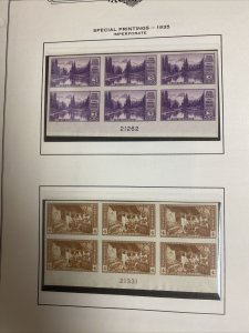 756-65 plate blocks superb mint never hinged