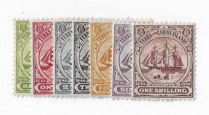 Turks & Caicos  Sc #1-7 set of 7 OG VF