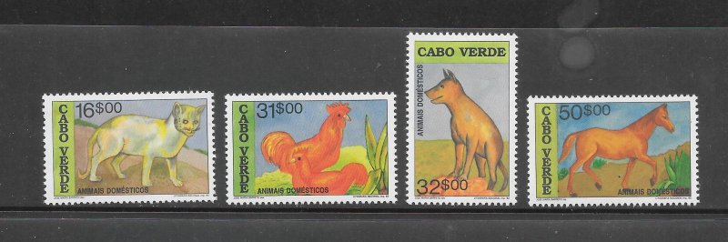 CAPE VERDE #633-9 DOMESTIC ANIMALS MH