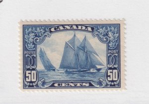 CANADA #158 Tall Ships  Very Fine hinged BLUENOSE