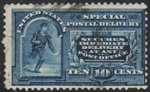 USA #E5 Fine+, light cancels, bold color!