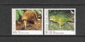 BIRDS - NEW ZEALAND #B201-2 MNH