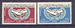 ALGERIA - 1965 - Int. Co-operation Year - Perf 2v Set - Mint Never Hinged