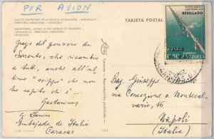 43267 -VENEUELA - POSTAL HISTORY - Postcard to ITALY - RESELLADO - Bridge