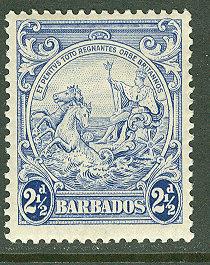 Barbados # 196   2-1/2d. Seal of Colony (1)  Unused VLH