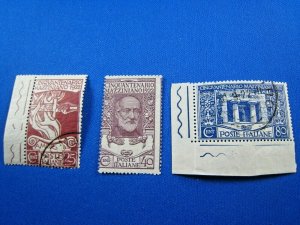 ITALY  1922  -  SCOTT # 140-142  -  MNH & USED       (Hi23)