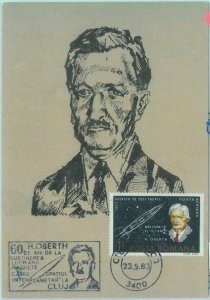 83561 -  ROMANIA - Postal History - MAXIMUM CARD - SPACE Astro 1983