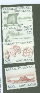 Greenland #351-354  Single (Complete Set)