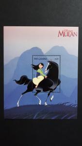 Disney - Gambia 1998. - Mulan ** MNH Block/4