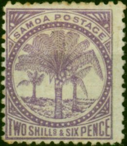 Samoa 1886 2s6d Reddish Lilac SG26 Fine MM