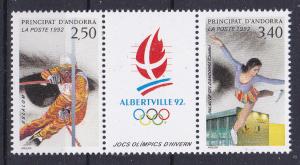 Andorra-French 412a MNH Winter Olympics