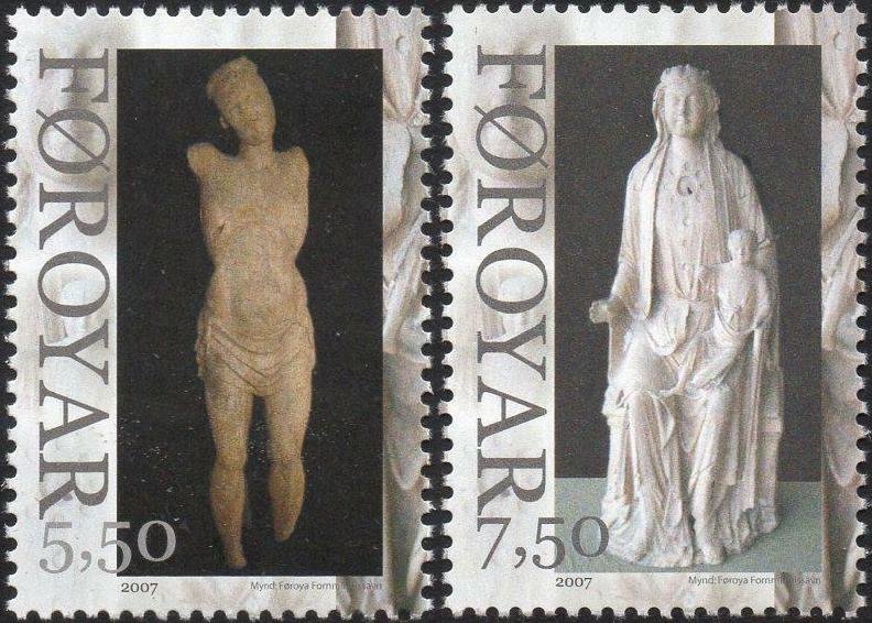 Faroe Islands 2007 #492-3 MNH. Statues