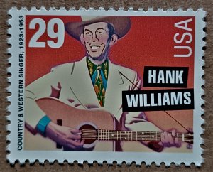 United States #2723 29c Hank Williams MNH (1993)