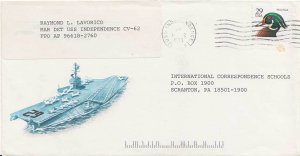 United States Ships 29c Wood Duck Flora and Fauna 1993 USS Independence (CV-6...