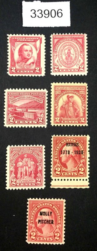 MOMEN: US STAMPS #2c REDS MINT OG NH LOT #33906