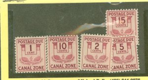 Canal Zone #J25-J29  Single (Complete Set)