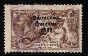 IRELAND SG64aa 1922 2/6 PALE BROWN USED