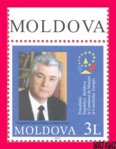 MOLDOVA 2003 Famous People President Vladimir Voronin Council of Europe 1v MNH