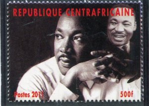 Central African Republic 2011 MARTIN LUTHER KING Jr.1 value Perforated Mint (NH)