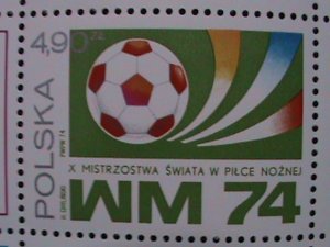 POLAND-1974-WORLD CUP SOCCER CHAMPIONSHIPS MNH S/S-VERY FINE-