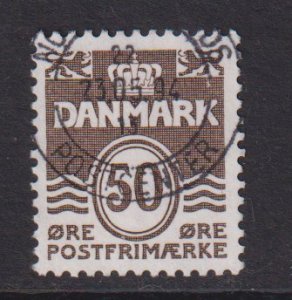 Denmark  #494 used  1974  numeral and wavy lines 50o