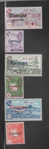 HERM ISLAND-GREAT BRITAIN 1961 EUROPA SET OF 6 MINT VF NH O.G