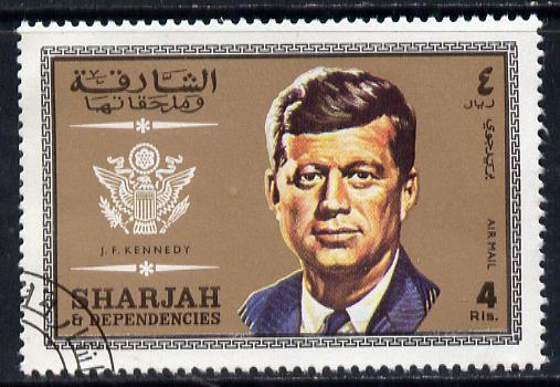 Sharjah 1969 J F Kennedy 4r from Prominent Persons set of...