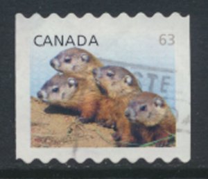 Canada SC# 2692b SG 2706 Baby Wildlife  Woodchuck Pups  Used  see scan       