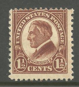 #633 Harding Single Mint Never Hinged