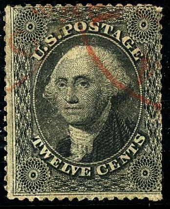 U.S. #36 Used Red Cancel