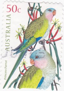 Australia -2005 Aust. Parrots - Princess  Pattot -used 50c