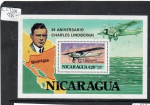 NICARAGUA LINDBERGH    SC C930 MINI SHEET   MNH     P0402D  H