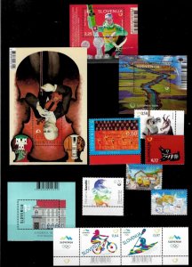 Slovenia 2010 / 2020 ☀ Lot of MNH stamps and blocks