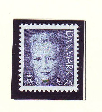 Denmark Sc 1123 2000 5.25 kr ultra Queen Margrethe II stamp mint NH