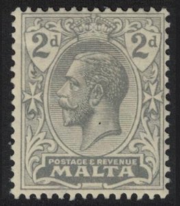 Malta George V 2d Grey 1922 MH SG#117