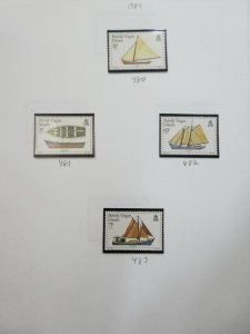 EDW1949SELL : BR. VIRGIN ISL Nice all VFMNH collection of all Cplt sets Cat $105