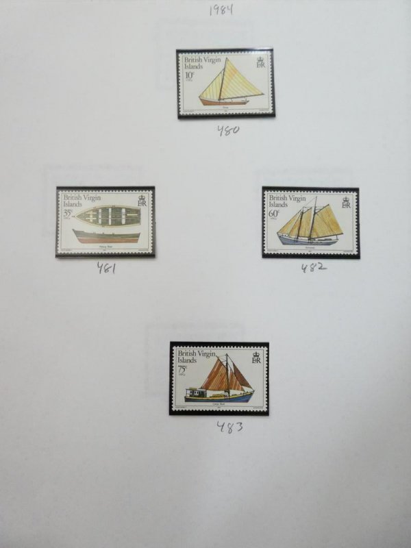 EDW1949SELL : BR. VIRGIN ISL Nice all VFMNH collection of all Cplt sets Cat $105