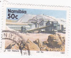 Namibia 1991 Minerals \Tin Mine\ Used- 50c SG 562