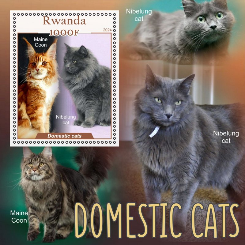 Stamps. Fauna. Cats  year 8 sheets perforated MNH**