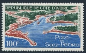 Ivory Coast C43,MNH. Michel 356. San Pedro Harbor, 1971. 