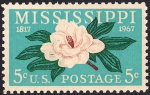 SC#1337 5¢ Mississippi Statehood (1967) MNH