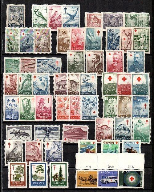 Finland Scott Mint hinged sets (semi-postals) - Catalog Value $131.00