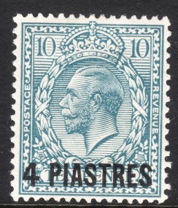 1913 -14 GB Turkish Empire KGV portrait 4pi on 10p issue MLMH Sc# 44 CV $9.00