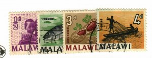 Malawi #5-6, 8-9 used fish