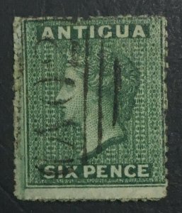 MOMEN: ANTIGUA SG #1 1862 NO WMK USED £550 LOT #61637