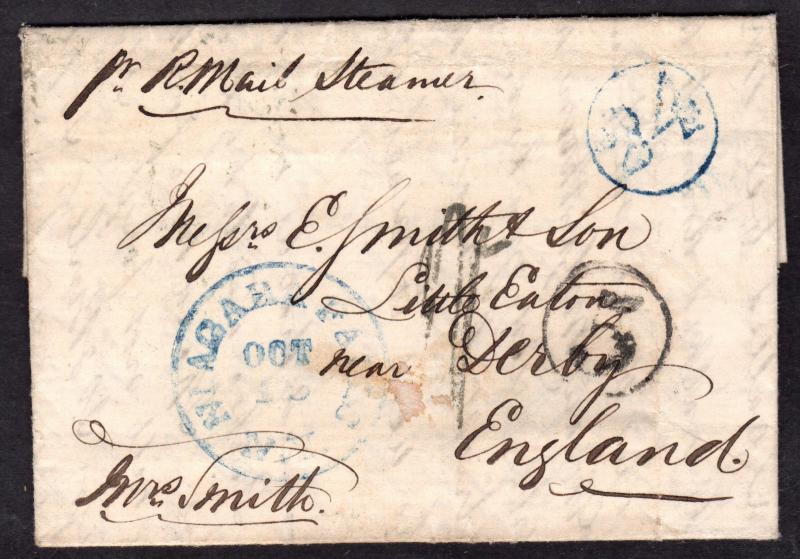 $Ship cover Transatlantic 1854, US to G.B. Cunard Canada 