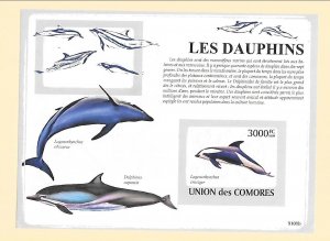 COMORO ISL Sc 1094 NH issue of 2009 - SOUVENIR SHEET - SEA LIFE - WHALES