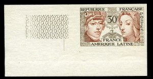 France, 1950-Present #795 (Ceres 1060) Cat€35, 1956 30f France and Latin Am...