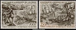 French Southern and Antarctic Territories Scott C26-C27 Mint never hinged.