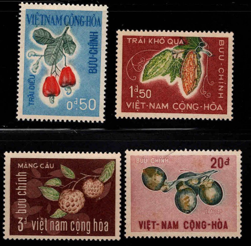 South Vietnam Scott 301-304 MNH** Fruit and Nut set the gum has yellowed